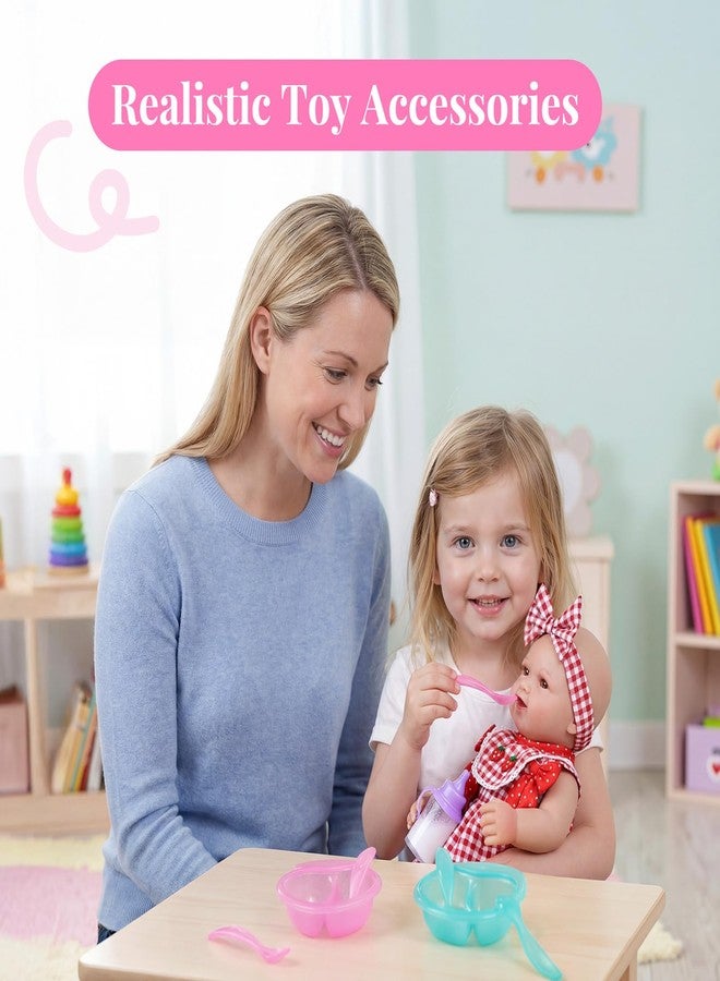 BABESIDE 13 Pcs Baby Doll Accessories Set, Magic Baby Doll Bottles and Accessories Toy Babys Bottles with Disappearing Milk, Babydoll Accessories for Girls Pretend Play Toy - Image 5